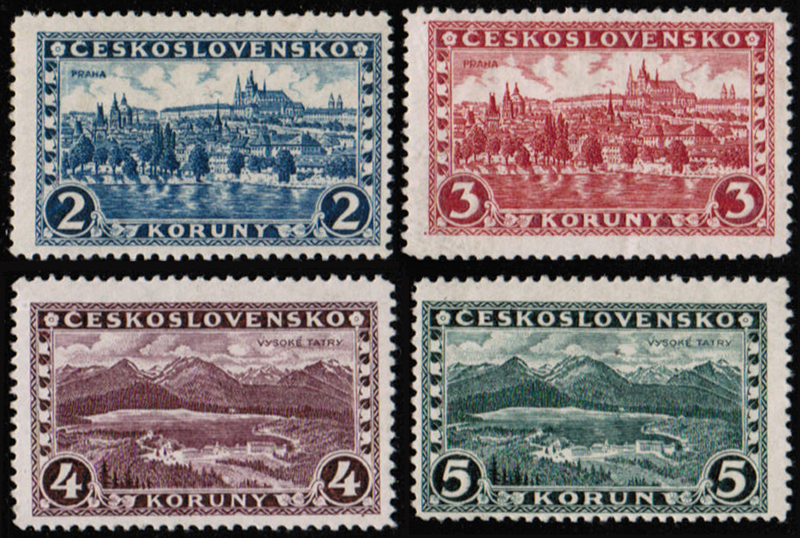 Emise Praha, Tatry 1926 Zadní strana